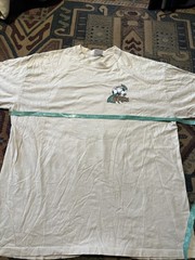Vintage T Shirt 1995 Soccer Graphic Print Men’s XL Cream Cotton World Cup