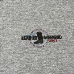 Vintage 2001 Centaur MC Leather Weekend Shirt Mens L Motorcycle Biker Tee