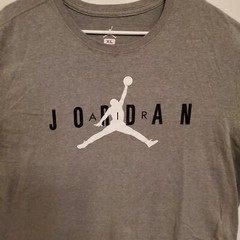 Air Jordan Mens XL Gray Wordmark Jumpman T-shirt Short Sleeve Tee 363277-02K