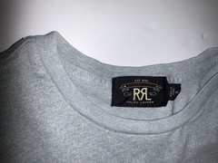 Double RL Ralph Lauren RRL Co. Parts & Service Tee Heathered Blue Gray Size S