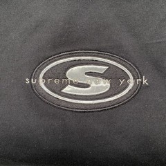 Supreme Striped Rib Logo L/S Top black