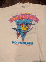 Vintage DEADSTOCK 1995 Disney Blizzard Beach Grand Opening RARE Shirt XL
