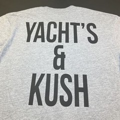 NEW KUSH RUSH YACHT’S & KUSH BOAT T SHIRT Sz L Cigar Smoke Weed Pot Marijuana