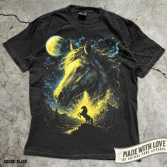 Horse Moonlight Western Cowboy Comfort Tee