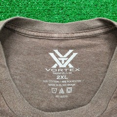 Vortex Optics Camo Logo Graphic Tshirt Mens 2XL Brown Short Sleeve Outdoors