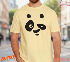 Unisex Cute Winking Panda Face T-Shirt – Minimalist Giant Panda Bear Graphic Tee