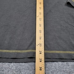Orvis Shirt Mens Large Gray Long Sleeve V Neck Pullover Tee Top Casual Outdoors