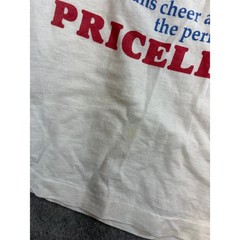 VINTAGE 90s Cheerleader Priceless T Shirt Mens White Graphic Tee USA Medium