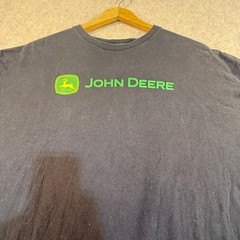 John Deere Mens Graphic T-Shirt Black Short Sleeve Crewneck Logo Tee XL