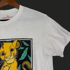 Disney The Lion King T-Shirt Adult Small – Simba Timon Pumbaa Mufasa – White Tee