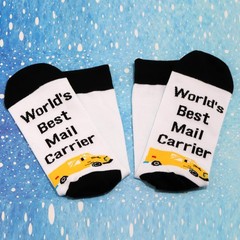 Funny Mail Carrier Socks Postman Gift Post Office Merch Novelty Apparel