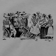 El Jarabe En Ultratumba Folk Dance T Shirt Mexican Calavera Cinco De Mayo Tee