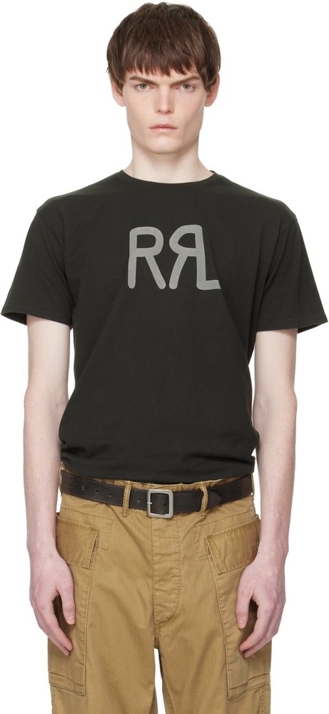 RRL Ralph Lauren “RL” Logo T-Shirt Black NWT XL