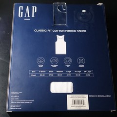 Gap 4 Pack Cotton Ribbed Tanks Shirts Classic Fit Size Medium M New
