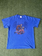 Rare vintage Spiderman vs carnage blue marvel tshirt size L great condition