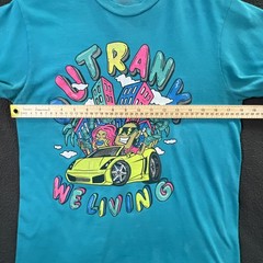 Outrank We Living Graphic Print T-Shirt Mens Size Small Teal