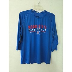 Nike Roane State Baseball Men XL Blue 3/4 Sleeve Performance Shirt AA9778-463