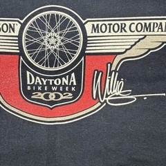 Harley Davidson Daytona Bike Week 2002 T Shirt Mens Large Black Willie G Graphic