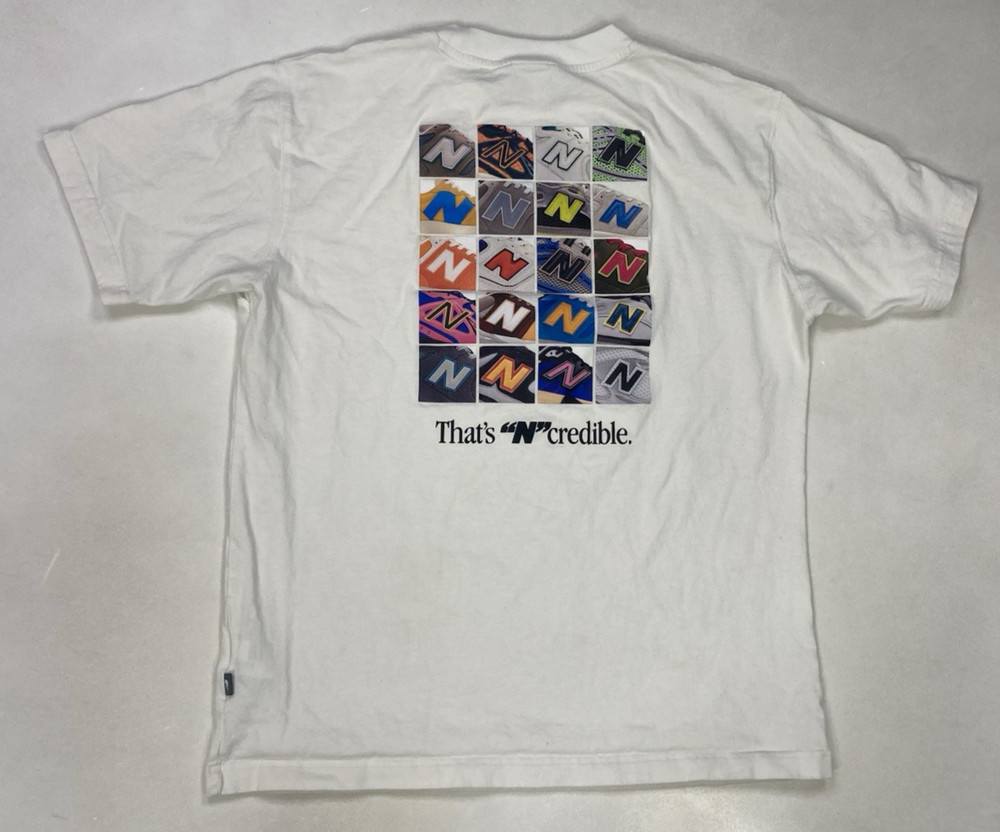 New Balance That’s Ncredible T-shirt Men Large White Short Sleeve
