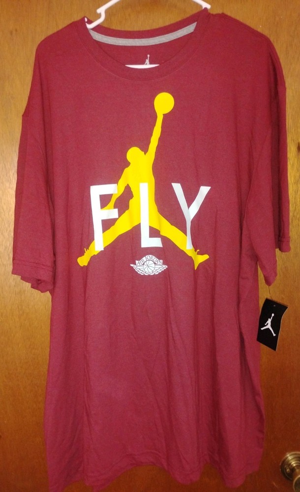 Jordan: For Retro 1 HI OG Fusion/ Printed Logo T-Shirt Size 3XL NWT Vintage
