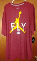 Jordan: For Retro 1 HI OG Fusion/ Printed Logo T-Shirt Size 3XL NWT Vintage