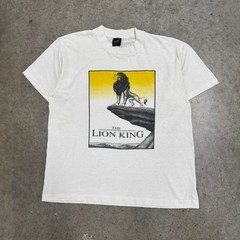 Vintage 90s The Lion King T-shirt Disney Mufasa Movie Promo White mens Large