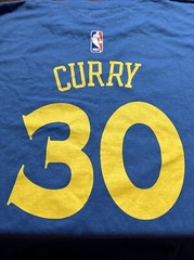Adidas The Go-To Tee Adult Mens Xl Blue Golden State Warriors #30 Curry