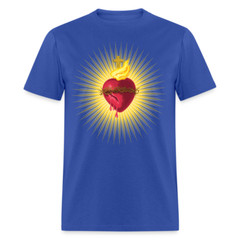 The Sacred Heart of Jesus Christ Shirt Religious Catholic T-shirt Size S-6XL