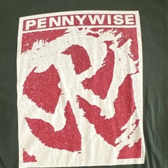 Pennywise Band Graphic T-shirt Green Men’s Short Sleeve Crew Neck Size Regular