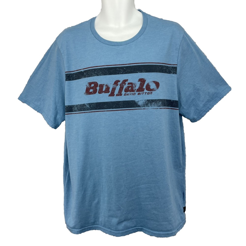 Buffalo David Bitton Graphic T Shirt/ Men’s (XL) Blue Cotton