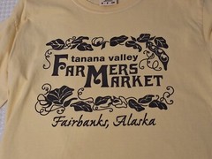 Fairbanks Alaska Farmers Market Souvenir Long Sleeve T-shirt Size S