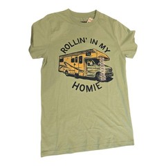 Academy Sports T-Shirt Sz Small Rollin’ In My Homie RV Camping NWT (B-01)