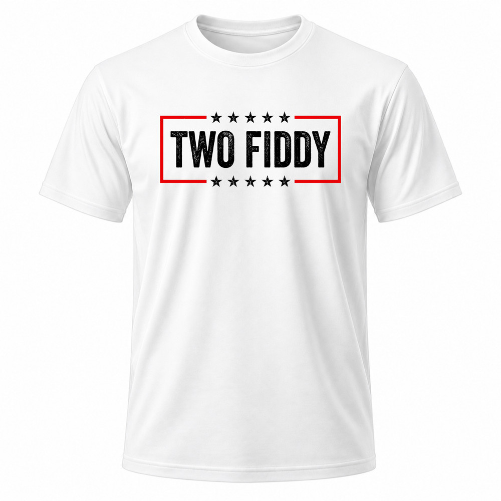 Two Fiddy America 250 White Graphic T-Shirt