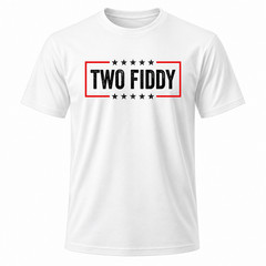 Two Fiddy America 250 White Graphic T-Shirt