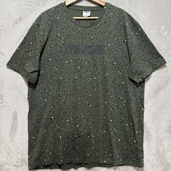 Gymshark Micro Print T Shirt Men’s XL Green Short Sleeve Crew Neck Straight Hem