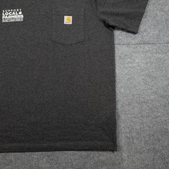 Carhartt Workwear Pocket TShirt Mens Size L Gray Heavyweight Relaxed Fit Graphic