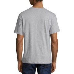 Men’s Hanes Beefy-T Short Sleeve Light Steel Grey Cotton T-Shirt 5180 S: 3XL 4PK
