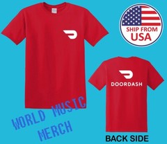 Doordash Food Delivery Men’s Red Size S-5XL