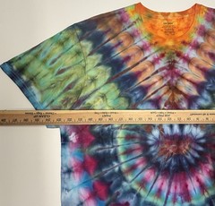 Handmade Ice Tie Dye Adult T-Shirt Unisex Size XL Multicolored Gildan Tee NEW