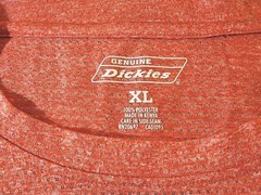 Dickies Men’s T-Shirt, Size XL, Orange, Breathable, Short Sleeve, Easy Care