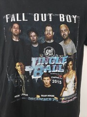 Fall Out Boy Jingle Ball 2015 Tour Shirt Medium Double Sided Concert Band Tee