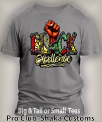 Black Excellence Mens Tee Shirt Graphic Big Tall Sm Black History Junteenth T