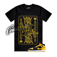 1 New Love Black Varsity Maize Yellow White 2025 T Shirt Match Match KING