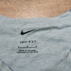 Nike Dri Fit Mens Large Light Green Heathered Training T-Shirt Vent Holes