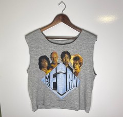 Vtg 80s 1985 The Firm Jimmy Page Paul Rodgers Tour Crop T-Shirt Size XL