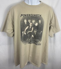 Povertyneck Hillbillies Signed Autograph Double-Sided Tour T-Shirt Size XL