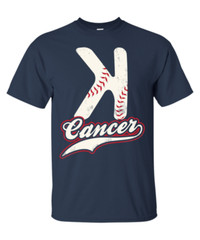 K Cancer Baseball T-Shirt – Strike Out Cancer Support The Fight Against Cancer