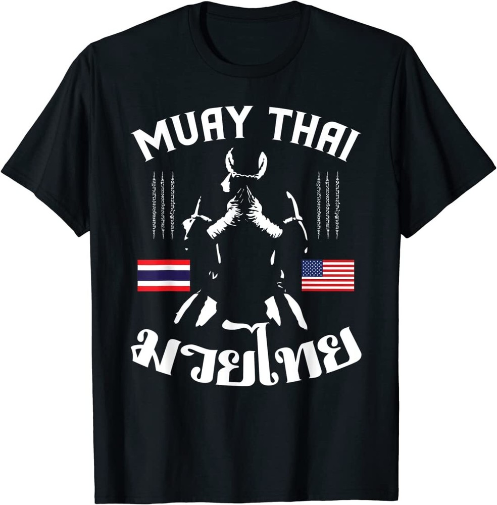 Thailand American Flag Muay Thai Thai Boxing T-Shirt T-Shirt