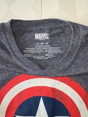 Captain America Marvel Comics Shirt Adult Blue Shield Mens Size XL