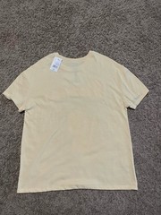 NWT Sanrio Pochacco Cute Yellow Short Sleeve Shirt Pochacco W/ Ice Cream Size XL